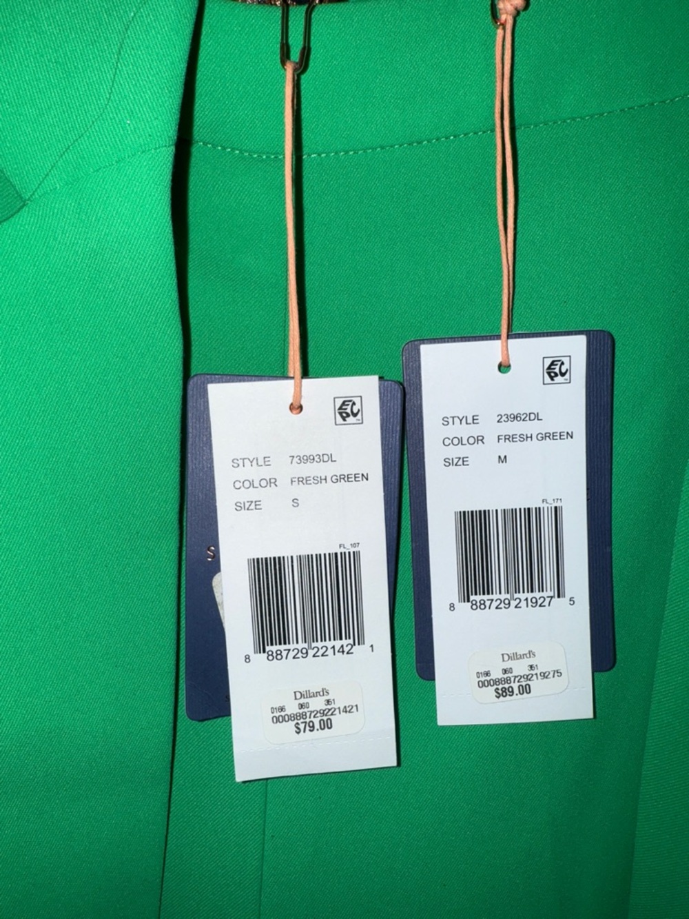 Skies Are Blue Bright Green Wide Leg Blazer & Trousers Set - Picture 3 of 3